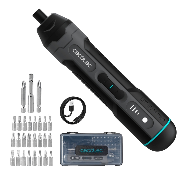 cecotec easygyro 3000 pocket atornillador inalambrico bateria 1500mah luz led incluye accesorios varios niveles color negro