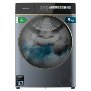 cecotec bolero dresscode 9900 autodose inverter fullcolor titanium a lavadora de carga frontal con autodosis capacidad 9kg velocidad 1400rpm pantalla 10.3" motor inverter color azul