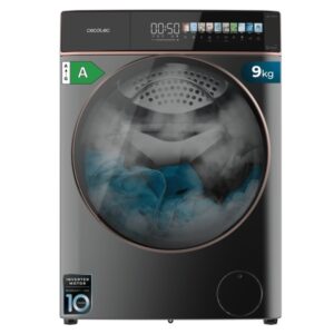 cecotec bolero dresscode 9900 autodose inverter fullcolor steel a lavadora de carga frontal con autodosis capacidad 9kg velocidad 1400rpm pantalla 10.3" motor inverter color gris oscuro