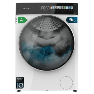 cecotec bolero dresscode 9900 autodose inverter fullcolor a lavadora de carga frontal con autodosis capacidad 9kg velocidad 1400rpm pantalla 10.3" motor inverter color blanco y negro