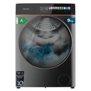 cecotec bolero dresscode 9900 inverter fullcolor steel a lavadora de carga frontal capacidad 9kg velocidad 1400rpm pantalla 10.3" puerta xxl motor inverter 11 programas color gris oscuro