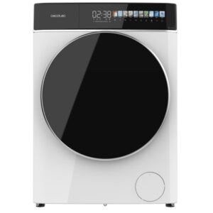cecotec bolero dresscode 9900 inverter fullcolor a lavadora de carga frontal capacidad 9kg velocidad 1400rpm pantalla 10.3" puerta xxl motor inverter 11 programas color blanco y negro