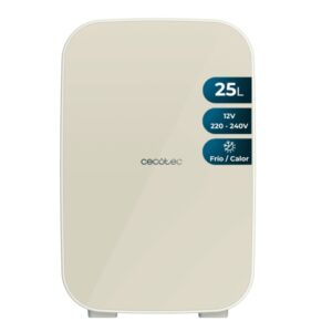 cecotec bolero minicooling 25l bahamas beige mini frigorifico portatil capacidad 25l 12v/220v temperatura regulable enfria hasta 7ºc funcion calentamiento hasta 65ºc color beige