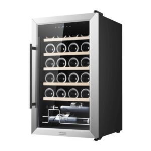 cecotec bolero grandsommelier 2450 inox compressor vinoteca para 24 botellas silencioso 45db temperatura regulable compresor de enfriamiento control tactil color acero