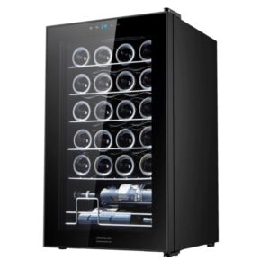 cecotec bolero grandsommelier 2450 black compressor vinoteca para 24 botellas silencioso 45db temperatura regulable compresor de enfriamiento control tactil color negro