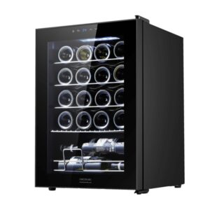 cecotec bolero grandsommelier 2050 black compressor vinoteca para 20 botellas silencioso 39db temperatura regulable compresor de enfriamiento control tactil color negro