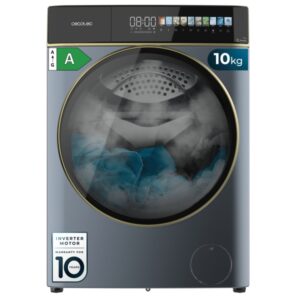 cecotec bolero dresscode 10900 inverter fullcolor ice blue a lavadora de carga frontal capacidad 10kg velocidad 1400rpm pantalla 10.3" puerta xxl motor inverter 11 programas color azul