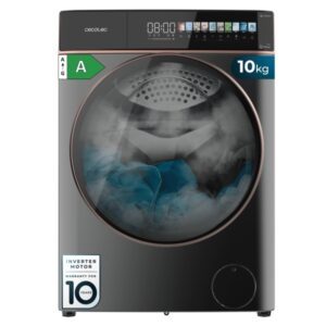 cecotec bolero dresscode 10900 autodose inverter fullcolor steel a lavadora de carga frontal con autodosis capacidad 10kg velocidad 1400rpm pantalla 10.3" motor inverter color gris oscuro