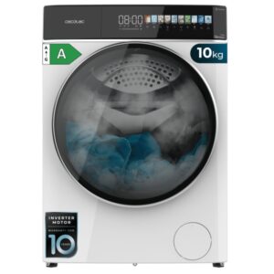 cecotec bolero dresscode 10900 autodose inverter fullcolor a lavadora de carga frontal con autodosis capacidad 10kg velocidad 1400rpm pantalla 10.3" motor inverter color blanco y negro