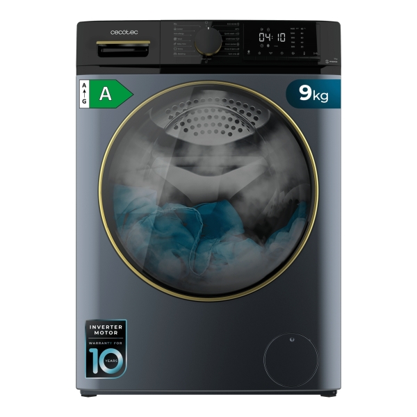 cecotec bolero dresscode 9610 inverter titanium a lavadora de carga frontal capacidad 9kg velocidad 1400rpm seguro infantil motor inverter 15 programas color azul