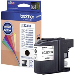 brother lc223 negro cartucho de tinta original lc223bkbp
