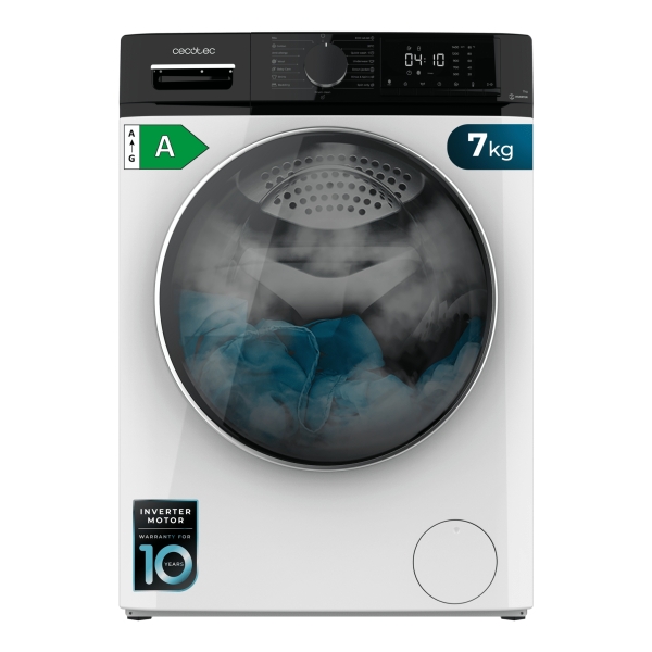 cecotec bolero dresscode 7610 inverter a lavadora de carga frontal capacidad 7kg velocidad 1400rpm motor inverter 15 programas color blanco y negro
