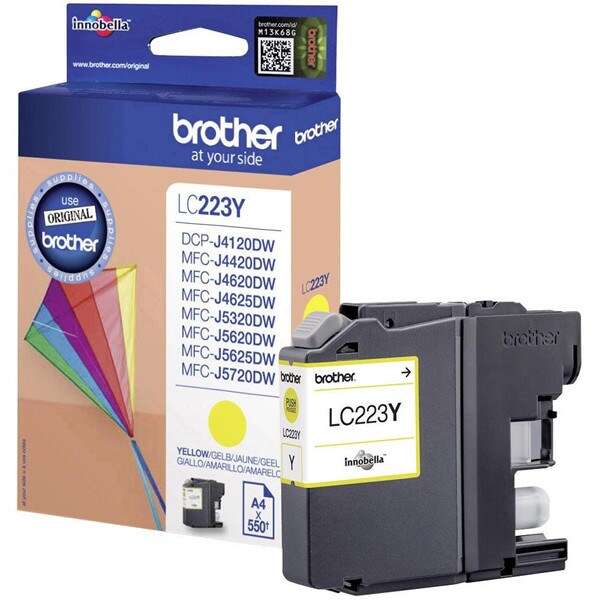 brother lc223 amarillo cartucho de tinta original lc223ybp