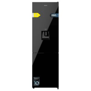 cecotec bolero coolmarket combi 250 wd black glass d frigorifico combi capacidad 250l compresor inverter puerta de cristal dispensador de agua frio envolvente 54x57.6x180cm color negro