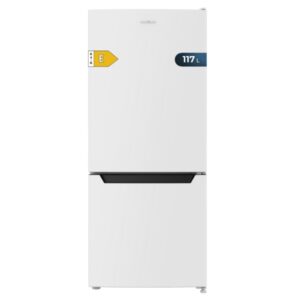 cecotec bolero coolmarket combi 117 df white e frigorifico combi capacidad 117l defrost congelacion ultrarapida display interior puerta reversible clase e 47x49x114cm color blanco