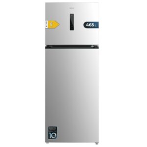 cecotec bolero coolmarket 2d 465 nf inox e frigorifico dos puertas capacidad 465l luz led compresor inverter acero inoxidable silencioso clase e 70.3x70.3x185.5cm color acero