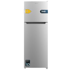 cecotec bolero coolmarket 2d 348 nf inox e frigorifico dos puertas capacidad 348l luz led compresor inverter acero inoxidable silencioso clase e 59.5x68.5x170cm color acero