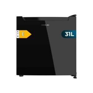 cecotec bolero coolmarket tt 31 dual black glass e mini frigorifico convertible capacidad 31l temperatura regulable bandeja interior extraible 47.4x44.7x49.6cm color negro