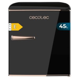 cecotec bolero coolmarket tt origin 45 black e mini frigorifico capacidad 45l estilo retro cajon para hielo tirador cromado 44.7x53.4x55cm color negro