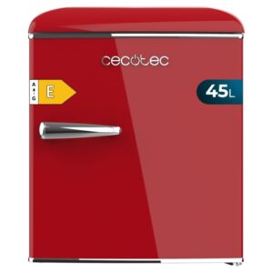 cecotec bolero coolmarket tt origin 45 red e mini frigorifico capacidad 45l estilo retro cajon para hielo tirador cromado 44.7x53.4x55cm color rojo
