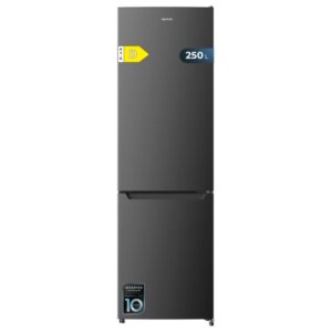 cecotec bolero coolmarket combi 250 dark d frigorifico combi capacidad 250l compresor inverter frio envolvente cajon humedad regulable clase e 54x57.6x180cm color gris oscuro