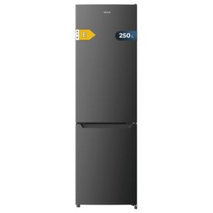 cecotec bolero coolmarket combi 250 dark e frigorifico combi capacidad 250l temperatura regulable frio envolvente cajon humedad regulable clase e 54x57.6x180cm color acero