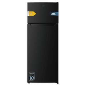 cecotec bolero coolmarket 2d 211 black e frigorifico dos puertas capacidad 211l luz led balcon xl puertas minimalistas sin bordes clase e 143x54cm color negro