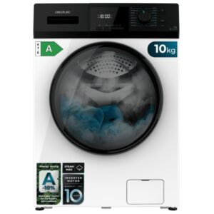 cecotec bolero dresscode 10410 inverter a lavadora de carga frontal 10kg centrifugado 1400rpm temperatura regulable seguro infantil motor inverter inicio programable color blanco y negro