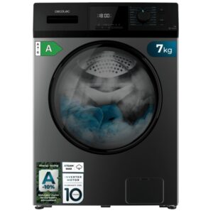 cecotec bolero dresscode 7410 inverter steel a lavadora de carga frontal 7kg centrifugado 1200rpm temperatura regulable seguro infantil motor inverter inicio programable color gris oscuro