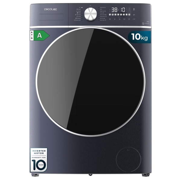 cecotec bolero wash and dry 10680 inverter titanium a lavadora secadora capacidad 10kg velocidad 1400rpm motor inverter 16 programas color azul