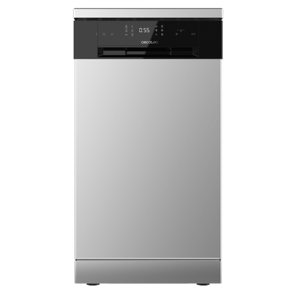 cecotec bolero aguazero 4201 inox e lavavajillas de 45cm 11 cubiertos temperatura regulable 6 programas bandeja para cubiertos inicio programable color acero