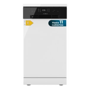 cecotec bolero aguazero 4201 e lavavajillas de 45cm 11 cubiertos temperatura regulable 6 programas bandeja para cubiertos inicio programable color blanco y negro