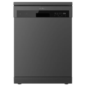 cecotec bolero aguazero 6200 dark d lavavajillas de 60cm 14 cubiertos temperatura regulable bandeja para cubiertos 6 programas inicio programable funcion media carga color gris oscuro