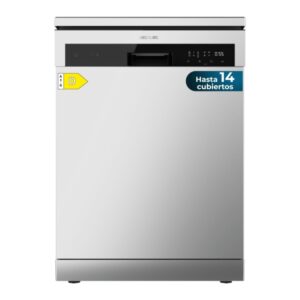 cecotec bolero aguazero 6200 inox d lavavajillas de 60cm 14 cubiertos temperatura regulable bandeja para cubiertos 6 programas inicio programable funcion media carga color acero