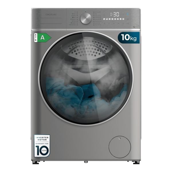 cecotec bolero dresscode 10800 inverter steel a lavadora de carga frontal capacidad 10kg velocidad 1400rpm seguro infantil motor inverter 16 programas color gris