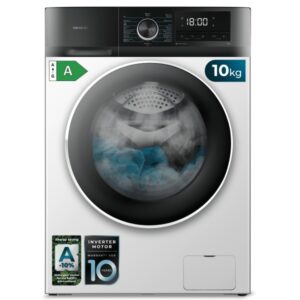 cecotec bolero dresscode 10500 inverter a lavadora de carga frontal capacidad 10kg velocidad 1400rpm seguro infantil display led motor inverter inicio programable color blanco y negro