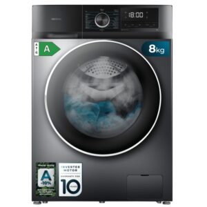 cecotec bolero dresscode 8500 inverter steel a lavadora de carga frontal capacidad 8kg velocidad 1400rpm seguro infantil display led motor inverter inicio programable color gris oscuro