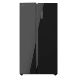 cecotec bolero coolmarket sbs 559 glass d frigorifico americano capacidad 559l luz led compresor inverter nofrost frio envolvente puertas de cristal 91.2x70.4x177cm color negro