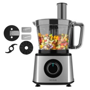 cecotec paprika 2000 procesador de alimentos 2000w varias velocidades incluye accesorios acero inoxidable color negro y plata