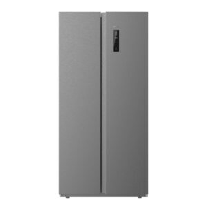 cecotec bolero coolmarket sbs 430 dark e frigorifico americano capacidad 430l temperatura regulable frio envolvente pantalla en puerta modo vacaciones y eco 176x84cm color gris