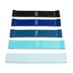 cecotec drumfit resistance band set de 5 bandas elasticas de 5 a 18kg color surtido