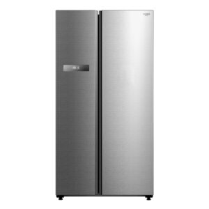 cecotec bolero coolmarket sbs 592 inox frigorifico americano capacidad 592l luz led pantalla led temperatura regulable frio envolvente modo vacaciones clase e 91x177.5cm color acero