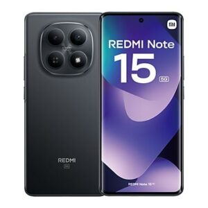 xiaomi redmi note 15 5g smartphone pantalla 6.77" 8gb 256gb camara principal 108mp bateria 5520mah color negro