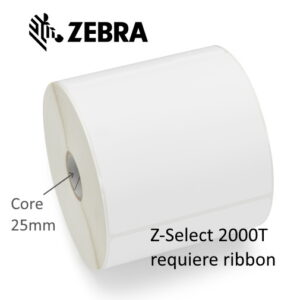 zebra z select 2000t pack de 12 rollos de etiquetas transferencia termica originales 57x51 mm 1.370 unidades por rollo 3007202 t