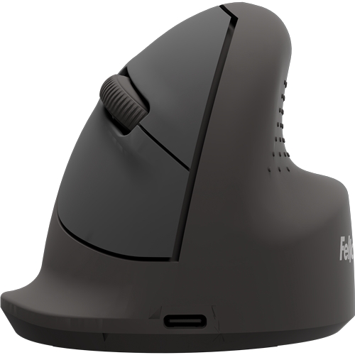 fellowes breyta raton inalambrico ergonomico vertical 1600ppp tamaño mediano bluetooth y conexion por cable certificado por fira uso diestro color negro