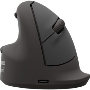 fellowes breyta plus raton inalambrico ergonomico vertical 2400ppp tamaño mediano bluetooth®, dongle usb y conexion por cable certificado por fira uso zurdo color negro