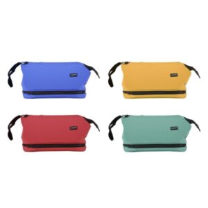 lagart smart neceser de viaje incluye bolsillos interiores y bolsillo inferior multiusos asa de transporte medidas 27 x 14cm colores surtidos