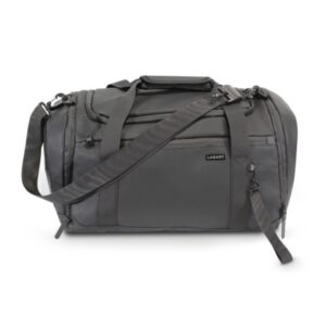 lagart bolsa de viaje deportiva 45l varios compartimentos asas de mano bandolera ajustable medidas 47x27x24cm color negro