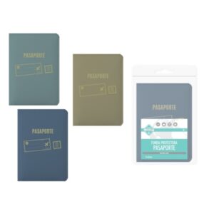 lagart funda protectora para pasaporte interior con bolsillo lateral colores surtidos