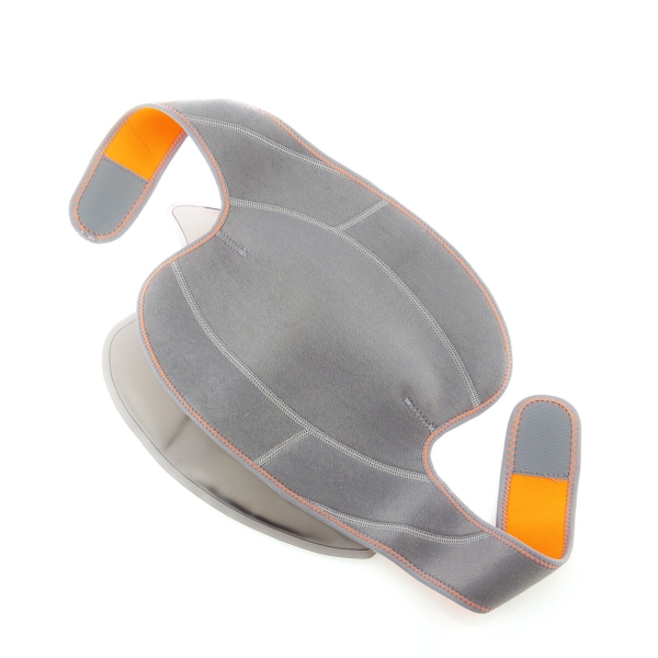 innovagoods rodillera de gel con efecto frio y calor bolsa de gel extraible ajustable con velcro uso deportivo y rehabilitacion color gris